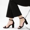 imageAnkis Heels for Women Open Toe Ankle Strap Chunky Heel Sandals 275 InchBlack Nubuck