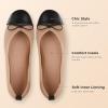 imageAnkis Ballet Flats Shoes for Women Round Toe Casual Comfortable Flats for Women Dressy and Daily WorkBrown