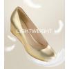 imageAnkis Black Nude Silver Gold Wedges for Women Low Heel Womens Wedge Comfortable Closed Toe Women Pumps Dress Shoes 2InchGold