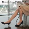 imageAnkis Black Pumps for Women Comfortable Low Heel Women Pumps Closed Round Toe Dress Shoes for Work Office Wedding Party Prom 25 Inch