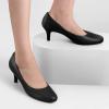 imageAnkis Black Pumps for Women Comfortable Low Heel Women Pumps Closed Round Toe Dress Shoes for Work Office Wedding Party Prom 25 Inch