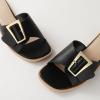 imageAnkis Black White Brown Womens Flat Sandals Comfortable Flat Sandals for Dressy Summer Womens Slide SandalsBlack
