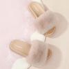 imageAnkis Camel Fur SlidesCute Chic Versatile Pretty Soft Platform Slides Open Toe Nonslip Womens House Fluffy Slippers Fuzzy Slippers for Women Indoor Outdoor All Seasons