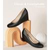 imageAnkis Closed Toe Wedges for Women Black Nude Gold Silver Wedges Heels for Women Comfortable Medium Heel Wedges Work Pumps Shoes for Dressy Spring Fall  25InchBlack 01