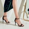 imageAnkis High Heels for Women 4 Inches Black Nude Gold Stiletto Heels Open Toe Ankle Strap Heeled Sandals for Dressy Wedding PartyBlack Suede