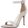 imageAnkis High Heels for Women 4 Inches Black Nude Gold Stiletto Heels Open Toe Ankle Strap Heeled Sandals for Dressy Wedding PartyWhite Pu