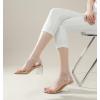 imageAnkis Nude Black Heels 25 Block Chunky White Clear Silver Heel Dressy Open Toe Heels For Women Ankle Strap Low Short Thick Strappy Dress Comfortable Sandal Casual Party Wedding Event Summer ShoesNude Clear