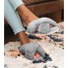 imageAnkis Womens Fuzzy Memory Foam Slippers Cross Band Cozy Plush Home Slippers Fluffy Furry Open Toe House Shoes Indoor Outdoor Slide Slipper Grey 56
