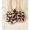 imageAnkis Womens Fuzzy Memory Foam Slippers Cross Band Cozy Plush Home Slippers Fluffy Furry Open Toe House Shoes Indoor Outdoor Slide SlipperLeopard