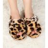 imageAnkis Womens Fuzzy Memory Foam Slippers Cross Band Cozy Plush Home Slippers Fluffy Furry Open Toe House Shoes Indoor Outdoor Slide SlipperLeopard Brown