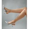imageAnkis Womens Slingback Kitten Heels Closed Pointed Toe Pumps Dress Shoes Party Wedding Casual 25inchSilver Pu