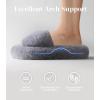 imageAnkis Womenss Slippers Comfy Memory Foam House Open Toe Fuzzy Slipper Plush Indoor Outdoor Slide Furry Platform Fur Lined ShoesGrey