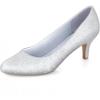 imageAnkis Silver Pumps for Women Comfortable Low Heel Women Pumps Closed Round Toe Dress Shoes for Work Office Wedding Party Prom 25 Inch