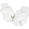 imageAnkis Womens Fuzzy Memory Foam Slippers Cross Band Cozy Plush Home Slippers Fluffy Furry Open Toe House Shoes Indoor Outdoor Slide SlipperOffwhite