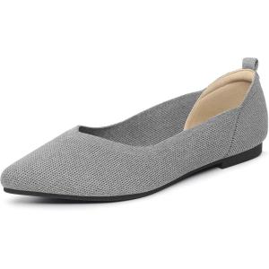 imageAnkis Ballet Flats Shoes for Women Dressy Comfortable Pointed Toe Casual Work Flats for Women FoldableGrey