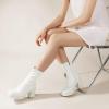 imageAnkis Platform Ankle Boots for Women Chunky High Heels Side Zipper Gogo Boots Comfort Womens Party Dress Booties ShoesWhite Pu