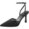 imageAnkis Slingback Heels for Women Closed Toe Womens Pumps Kitten Heel Wedding Party Casual Dress ShoesBlack Mesh