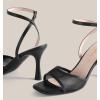 imageAnkis Black Nude Heels Strappy Open Toe Heel for Women High Heels Mesh Stiletto Heeled Sandals Wedding Party Dress Shoes 3INBlack