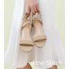 imageAnkis Black Nude White Gold Women Sandals Comfortable Walking Strappy Open Toe Sandals for Women Dressy Summer 1 Inch Low Block Heel Flat Adjustable Ankle Strap ShoesNude Nubuck