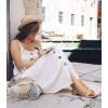 imageAnkis Black Nude White Gold Women Sandals Comfortable Walking Strappy Open Toe Sandals for Women Dressy Summer 1 Inch Low Block Heel Flat Adjustable Ankle Strap ShoesNude Nubuck