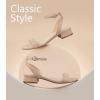 imageAnkis Black Nude White Gold Women Sandals Comfortable Walking Strappy Open Toe Sandals for Women Dressy Summer 1 Inch Low Block Heel Flat Adjustable Ankle Strap ShoesNude Suede