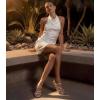 imageAnkis Black Nude White Strappy Heels Women 1 Inch Low Chunky Block Heel Heeled Sandals Square Open Toe Slip On Slides MulesSilver Purhinestone