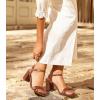 imageAnkis Nude Black Heels 25 Block Chunky White Clear Silver Heel Dressy Open Toe Heels For Women Ankle Strap Low Short Thick Strappy Dress Comfortable Sandal Casual Party Wedding Event Summer ShoesBrown Pu