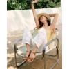 imageAnkis Wedge Sandals for Women Espadrille Womens Wedge Sandals Comfortable Open Toe Cross Band Ankle Strap High Heel Wedges for Women Dressy Summer 34InchBrown Pu