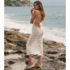 imageAnkis Wedge Sandals for Women Espadrille Womens Wedge Sandals Comfortable Open Toe Cross Band Ankle Strap High Heel Wedges for Women Dressy Summer 34InchNude Suede
