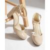 imageAnkis Closed Toe Heels for Women Black Nude White Silver Gold Womens Heels Closed Round Toe Chunky Block Pumps Shoes 3 InchNude Ppu