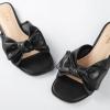 imageWhite Sandals Womens Bow Flat Sandals Dressy  Cute Summer Beach Sandals for Women 2026 Square Open Toe Comfortable Slip On Slide Sandals Bride Wedding Bridal Dress Shoes Slippers Balck Pink Gold NudeBlack