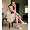 imageAnkis Womens Mary Jane Heels Slingback Chunky Low Heels Square Toe Dress Pumps for Office Wedding PartyBeige Patent