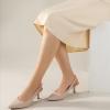 imageAnkis Womens Slingback Kitten Heels Closed Pointed Toe Low Heel Pumps Comfortable Dress Shoes for Wedding Party Work Office Business Casual Daily Wear 25inchNude Almond