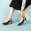 imageAnkis Womens Slingback Kitten Heels Closed Pointed Toe Low Heel Pumps Comfortable Dress Shoes for Wedding Party Work Office Business Casual Daily Wear 25inchBlack Pu