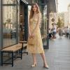 imageAnkis Closed Toe Heels for Women Black Nude Gold Silver Pointed Toe Heels Low Block Chunky Women Pumps with Ankle Strap 225 InchNude Suede