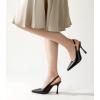 imageAnkis Slingback Kitten Heels for Women 39in Closed Pointed Toe High Heel Wedding Party Dress Shoes Womens PumpsBlack Pu
