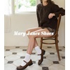 image:imageAnkis Mary Jane Flats for Women Low Block Heels Square Toe Ankle Strap Comfortable Business Office Pumps Dress Shoes 1Inch HeelBrown Pu