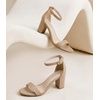 image:imageAnkis Heels for Women Open Toe Ankle Strap Chunky Heel Sandals 275 InchBeige Pu