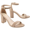 image:imageAnkis Heels for Women Open Toe Ankle Strap Chunky Heel Sandals 275 InchBeige Pu