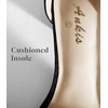 image:imageAnkis Women Black Nude Silver Open Toe Low Block Chunky Heel Sandals Daily  225inch heel adjustable ankle strap cushioned insole nonslip outsole allday comfort for daily wedding bridal promBlack Suede