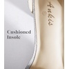 image:imageAnkis Women Black Nude Silver Open Toe Low Block Chunky Heel Sandals Daily  225inch heel adjustable ankle strap cushioned insole nonslip outsole allday comfort for daily wedding bridal promSilver Glitter