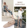 image:imageAnkis Womens Mary Jane Ballet Flats Mesh Jelly Fishnet Sandals  Mesh Flat Ballerina Flats Sandals Buckle Strap Mary Jane Comfy Causal Daily Dress ShoesNude