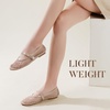 image:imageAnkis Womens Mary Jane Ballet Flats Mesh Jelly Fishnet Sandals  Mesh Flat Ballerina Flats Sandals Buckle Strap Mary Jane Comfy Causal Daily Dress ShoesNude
