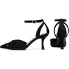 image:imageAnkis Closed Toe Kitten Heels for Women Bow Stiletto Dress Wedding HeelsBlack Suede
