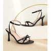 image:imageAnkis Womens Bow Kitten Heel Sandals Adjustable Ankle Strap Dress HeelsBlack