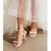 image:imageAnkis Womens Bow Kitten Heel Sandals Adjustable Ankle Strap Dress HeelsWhite
