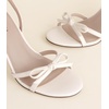 image:imageAnkis Womens Bow Kitten Heel Sandals Adjustable Ankle Strap Dress HeelsWhite