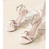 image:imageAnkis Womens Bow Kitten Heel Sandals Adjustable Ankle Strap Dress HeelsWhite