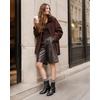 image:imageAnkis Womens Pointed Toe Ankle Boots Chunky Block Low Heel Booties ShoesBlackPu