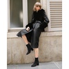 image:imageAnkis Womens Pointed Toe Ankle Boots Chunky Block Low Heel Booties ShoesBlackSuede
